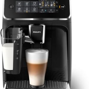 Cafetera Espresso Automática Philips Serie 3200, Espumador de Leche, 5 Tipos de Café, Pantalla Táctil Intuitiva, Molinillo 100% Cerámico